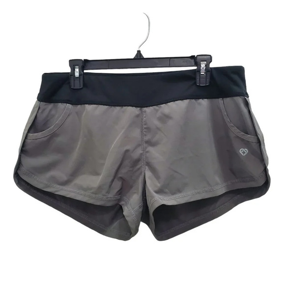 Colosseum Women's Gray & Black Waist Lined Running Athletic‎ Hot Short Size XL - Picture 1 of 4